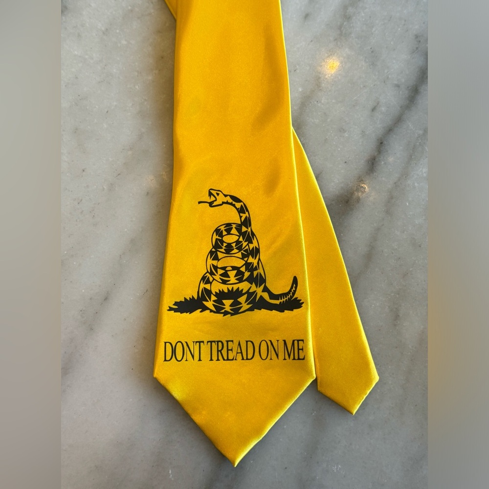 “DONT TREAD ON ME” Yellow Tie